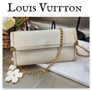 Authentic Louis Vuitton Suhali Leather Wallet Crossbody Conversion W/ Dust Bag